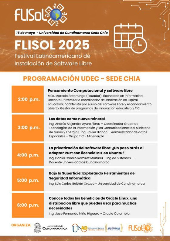 Flisol Cundinamarca Programa