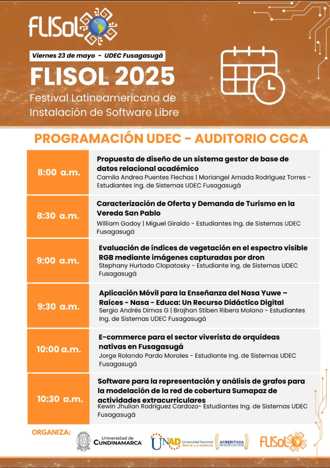 23 May25 Flisol Cund Fusa Programa